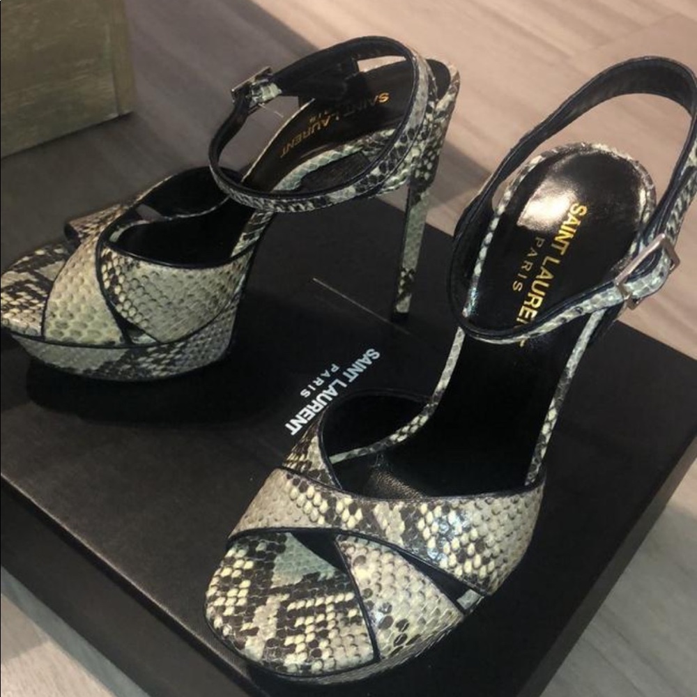 Saint Laurent Ysl Bianca Python 7 With Box Dustbag - image 8